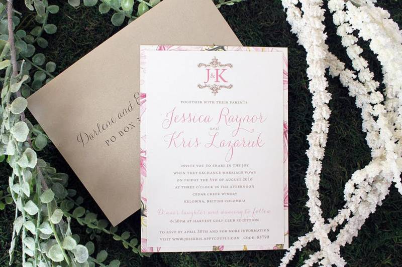 Wedding Stationery from Pink Umbrella Designs