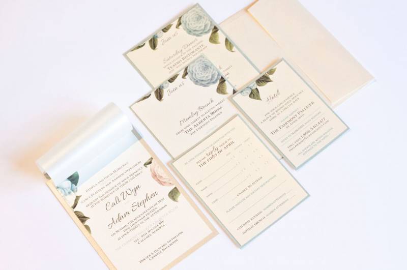 Pastel Floral Wedding Stationery