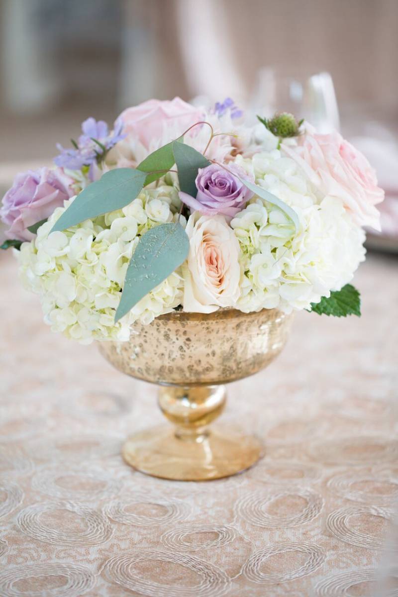 Pastel Wedding Floral Center Piece