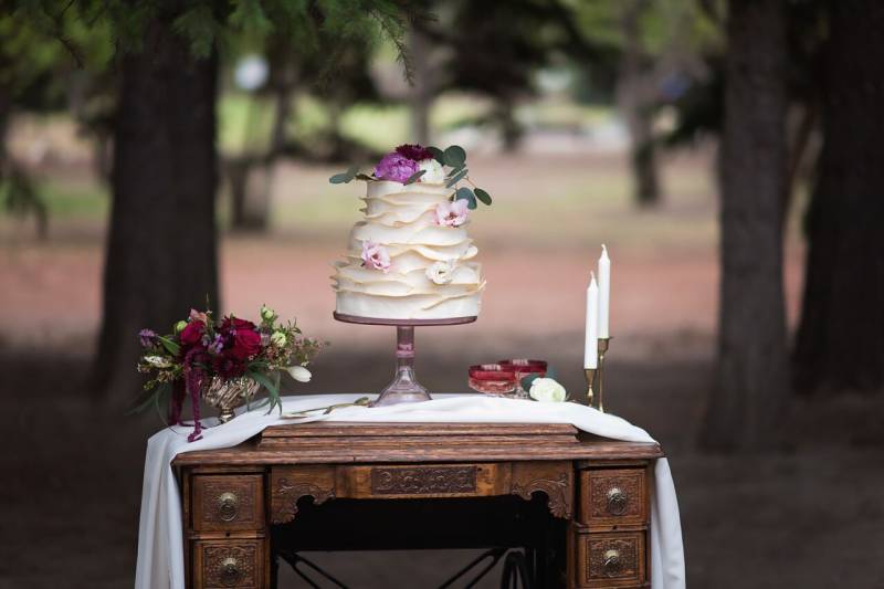 Jewel Toned Wedding Cake