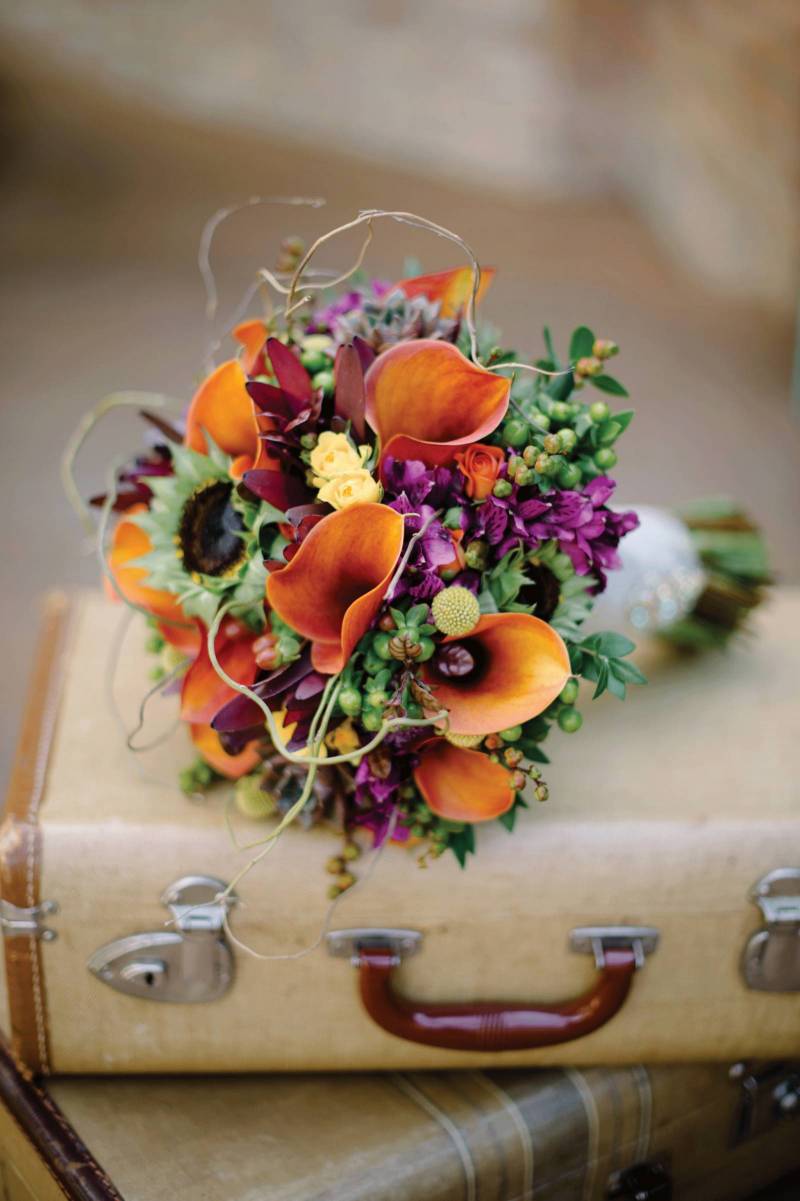 Jewel Toned Wedding Bouquet