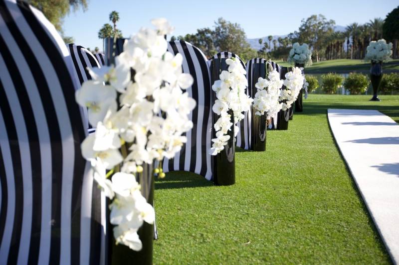 Black and White Wedding Ceremony