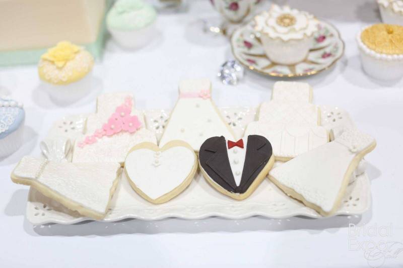 Bride and Groom Wedding Cookies