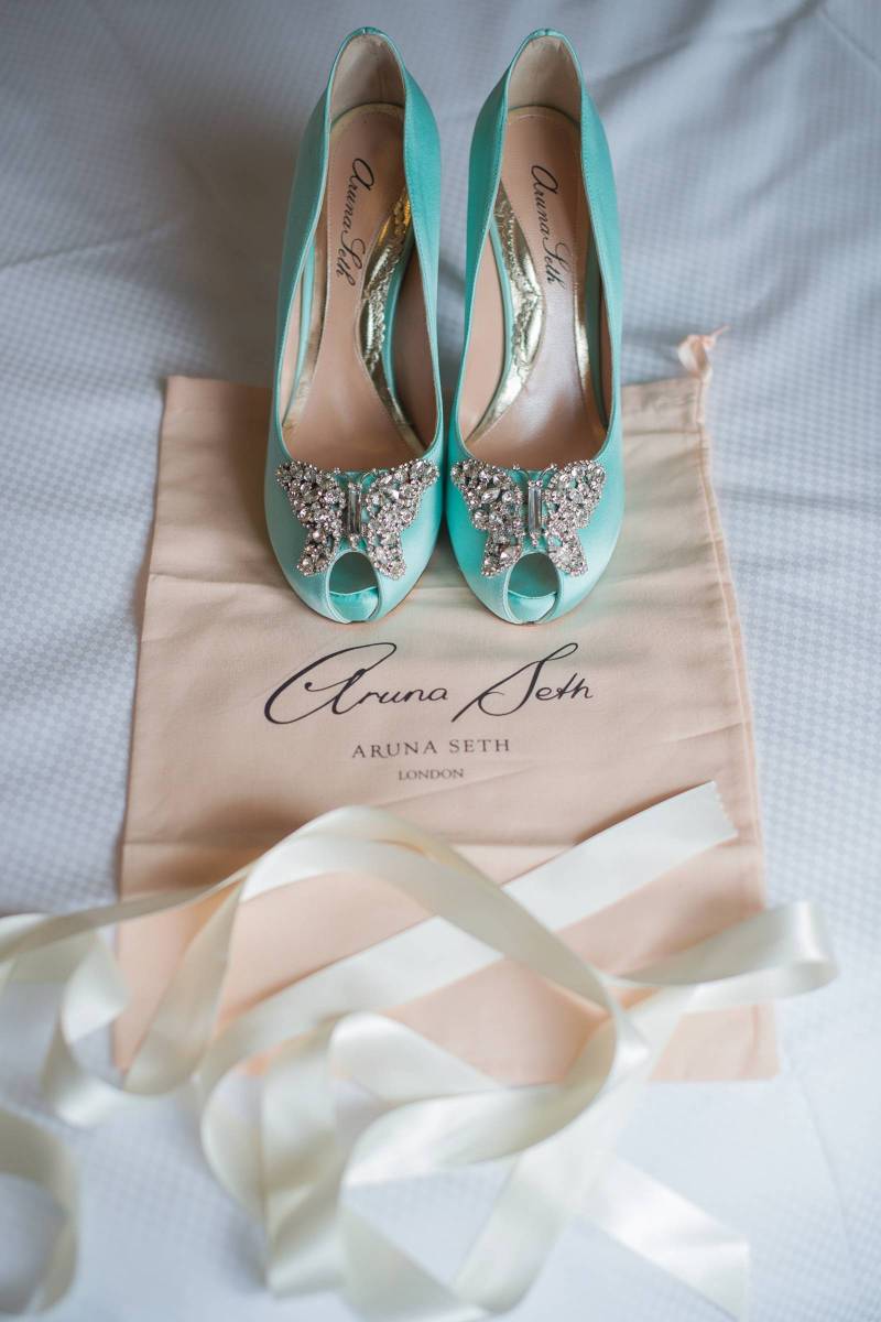 Tiffany blue wedding shoes