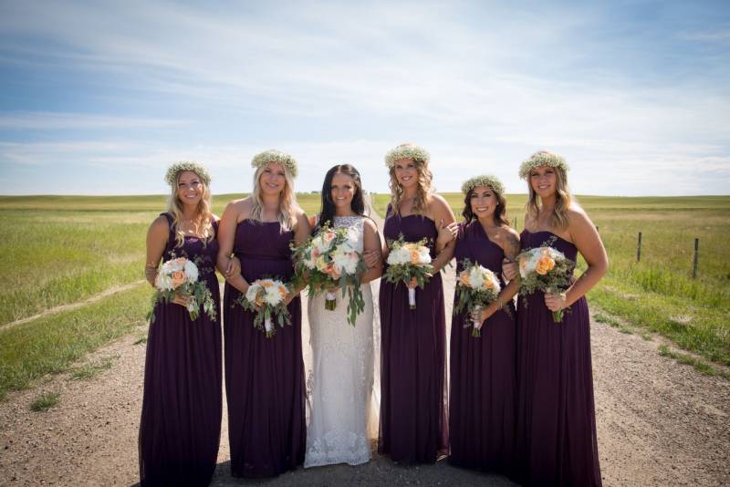 Purple Bridesmaids Dresses