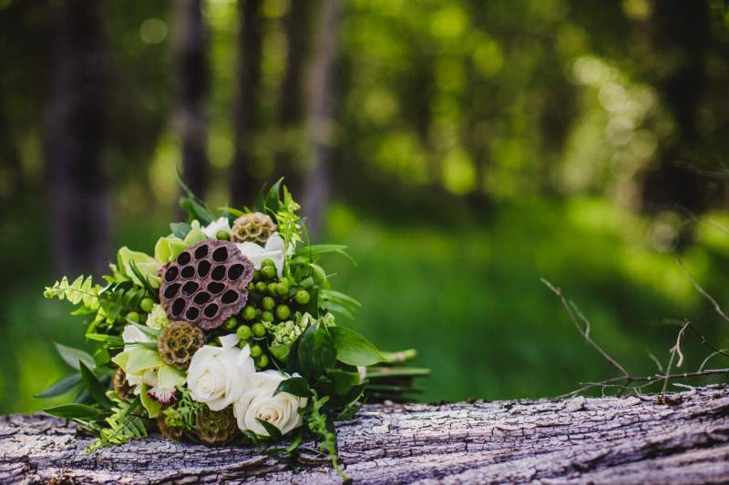 Natural Green Wedding Bouquet