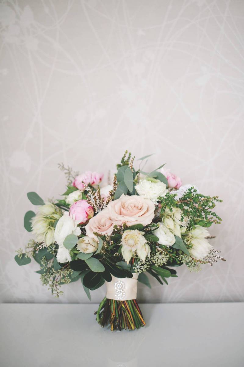Blush and White Wedding Bouquet