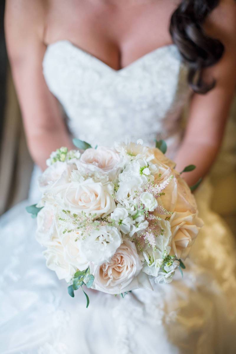 Blush and White Bridal Bouquet