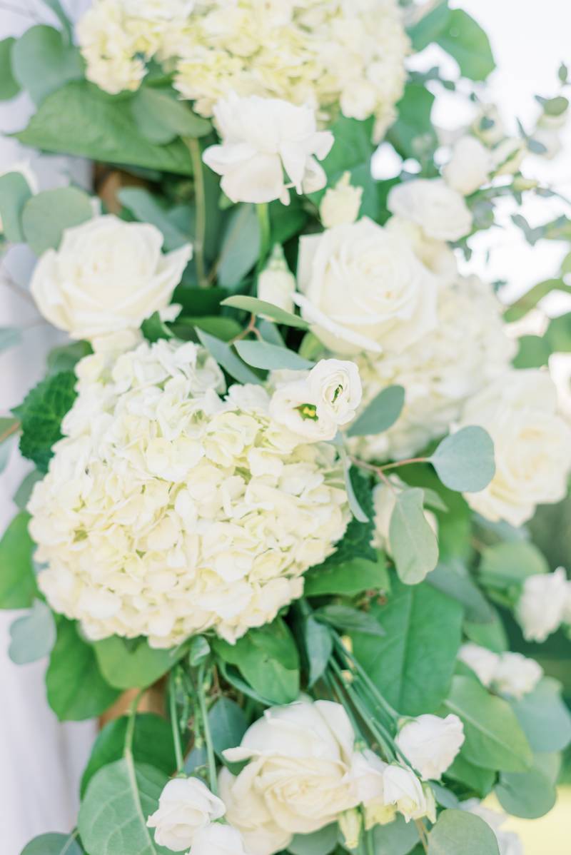 White floral arrangement 